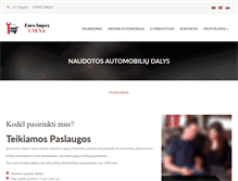 Tablet Screenshot of euroimpex.lt